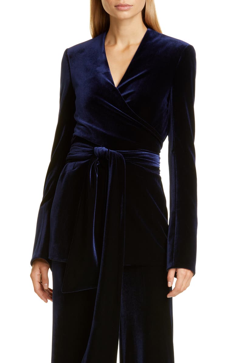 Galvan Winter Sun Velvet Jacket, Main, color, 