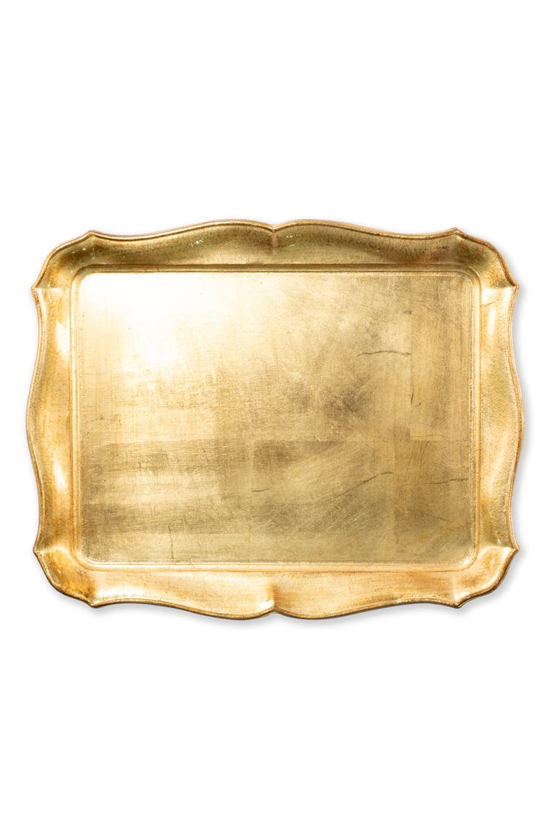 VIETRI Florentine Wood Rectangular Tray, Main, color, 