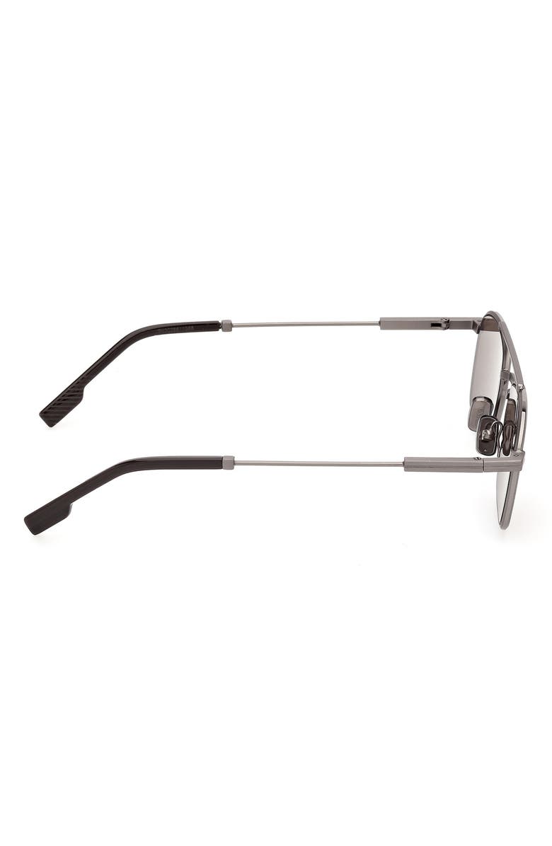 ZEGNA 54mm Square Sunglasses, Alternate, color, 