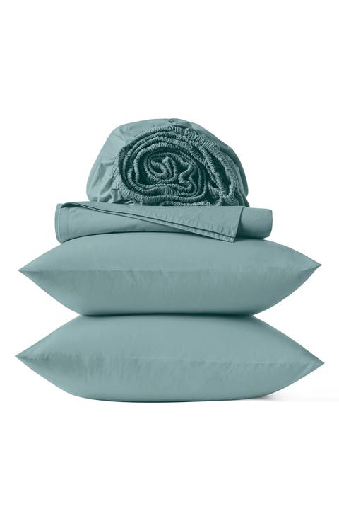 300 Thread Count Organic Cotton Percale Sheet Set