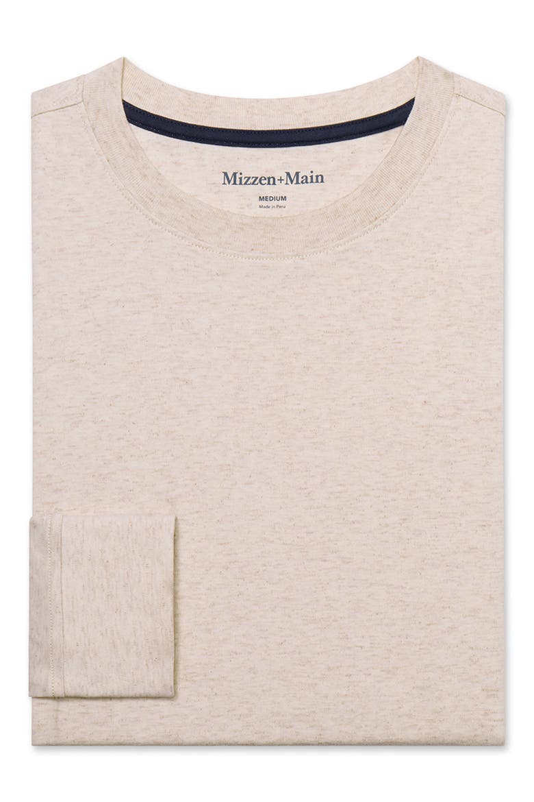 Palmer Trim Fit Pima Cotton T-Shirt, Alternate, color, OAT HEATHER