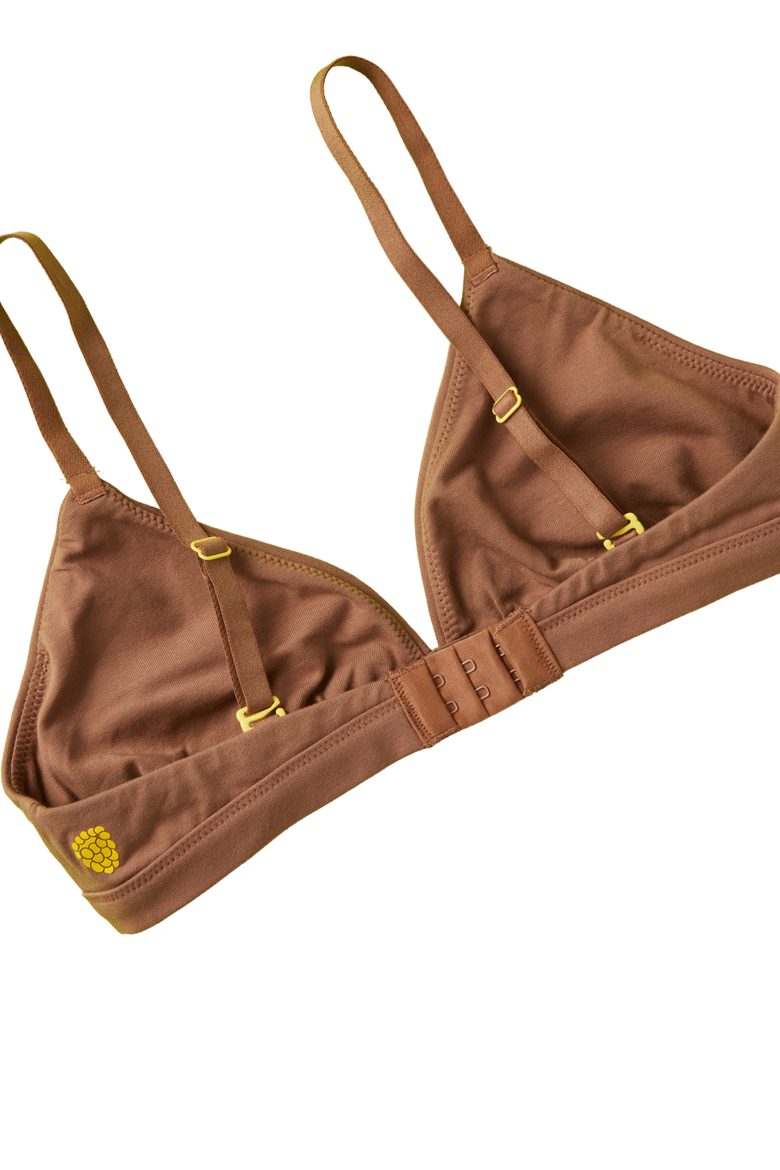 Joey Cotton Bra, Alternate, color, Mocha Brown