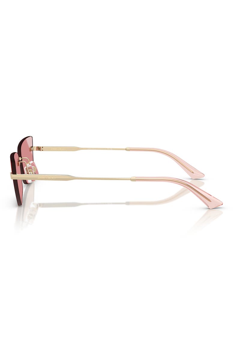 Jimmy Choo 60mm Cat Eye Sunglasses, Alternate, color, Pink Grad
