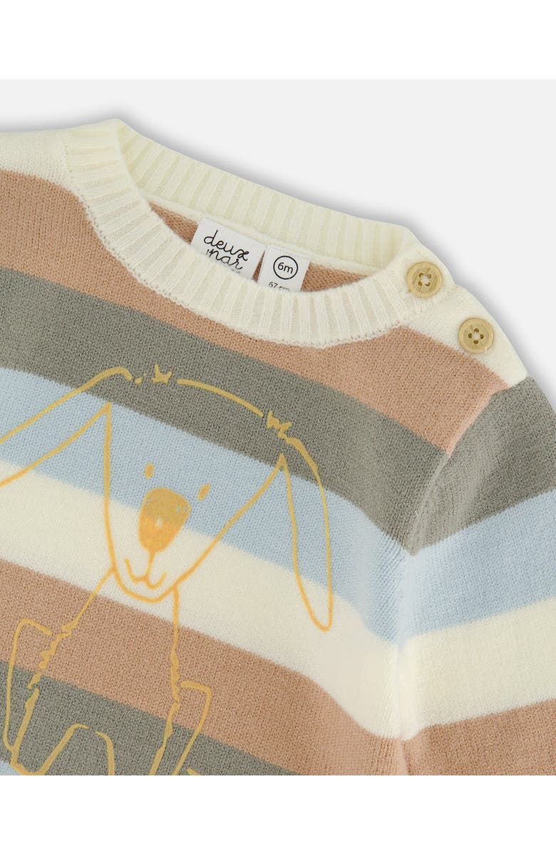 Deux par Deux Boy Knitted Top and Pant Set, Alternate, color, Light Caramel