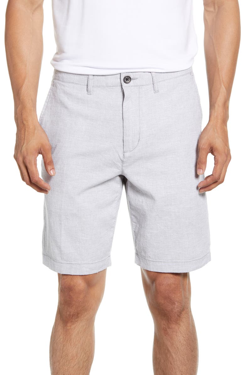 NORDSTROM MEN'S SHOP Linen Blend Chino Shorts, Main, color, 