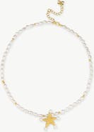 Classicharms Lila Starfish Keshi Pearl Pendant Necklace
