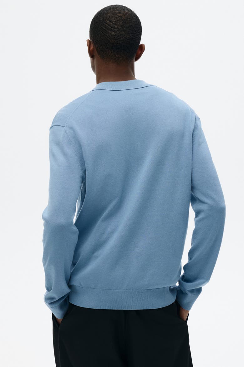 Regular Fit Fine-knit Polo Shirt, Alternate, color, Blue