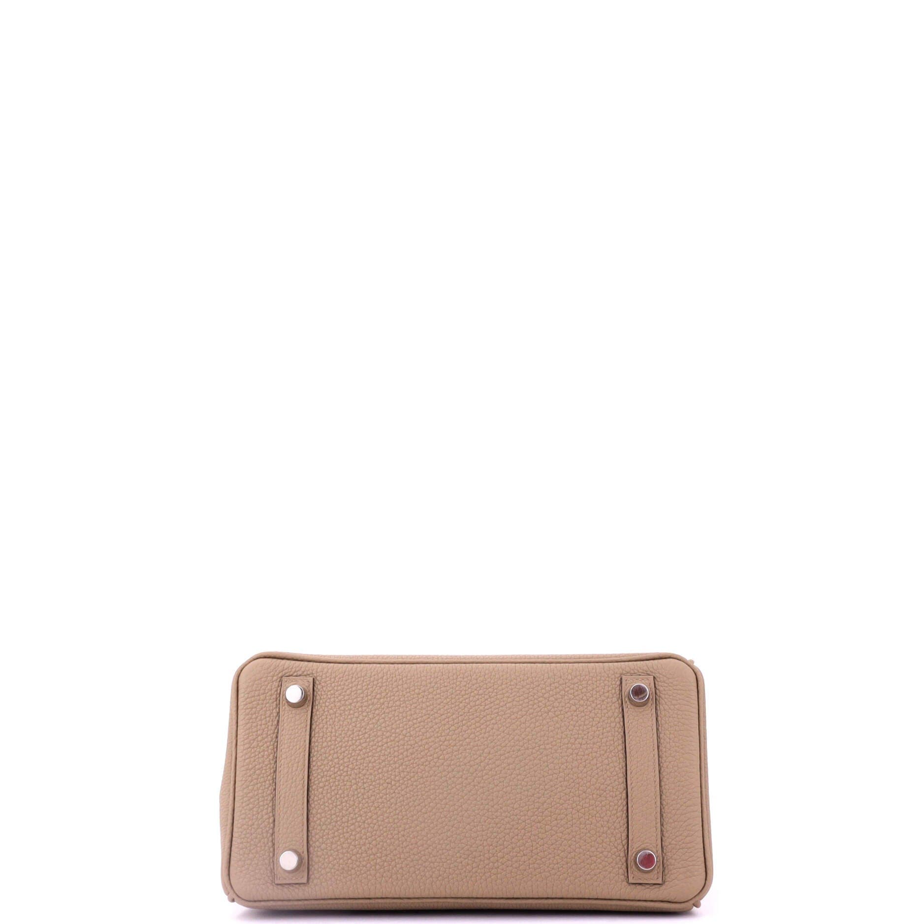 Pre-Owned Hermes Birkin Handbag Brown Togo with Palladium Hardware 25, Alternate, color, 