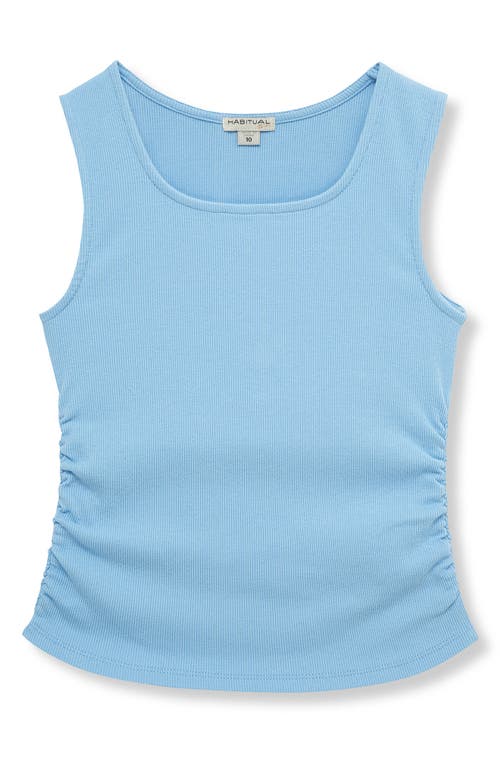 Habitual Kids Kids' Ruched Rib Tank In Light Blue