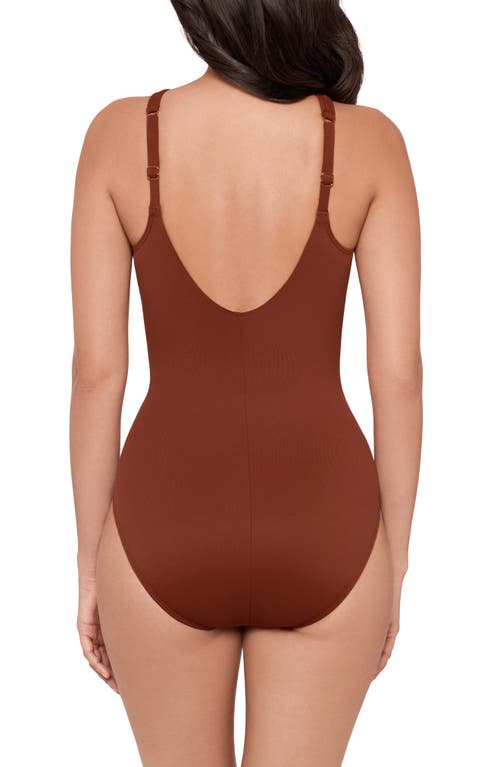 Miraclesuit ® Rock Solid Aphrodite One-piece Swimsuit In Brown