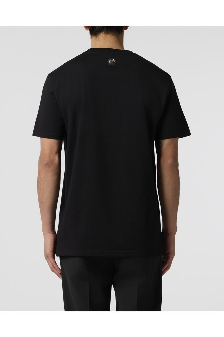 Round Neck T-Shirt Teddy Strass Teddy Bear Men, Alternate, color, black
