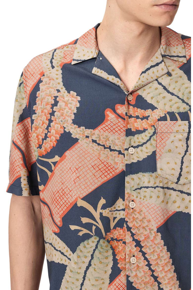 Garland Camp Shirt, Alternate, color, MIDNIGHT BLUE
