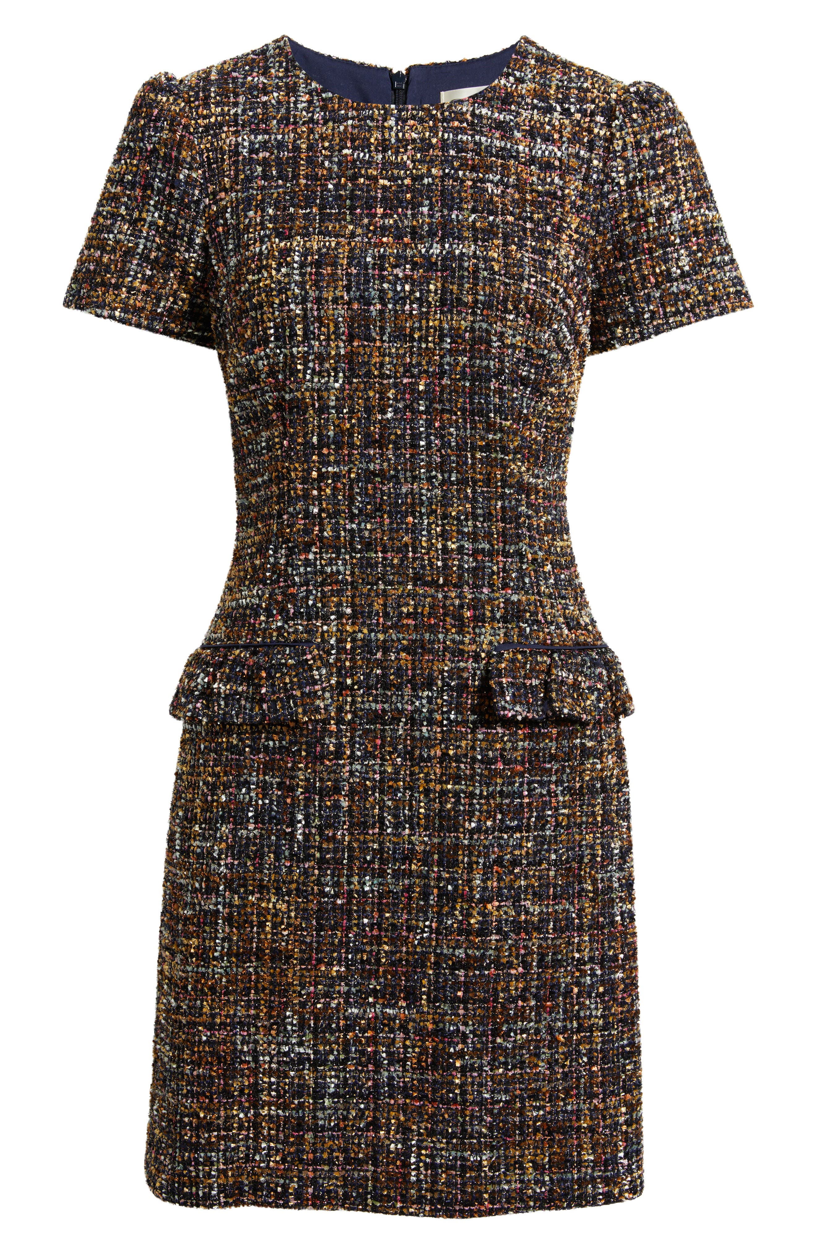 Eliza J Jewel Neck Tweed Shift Dress (Women) | Nordstrom