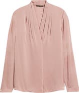 KOBI HALPERIN Nellie Pleated Stretch Silk Top