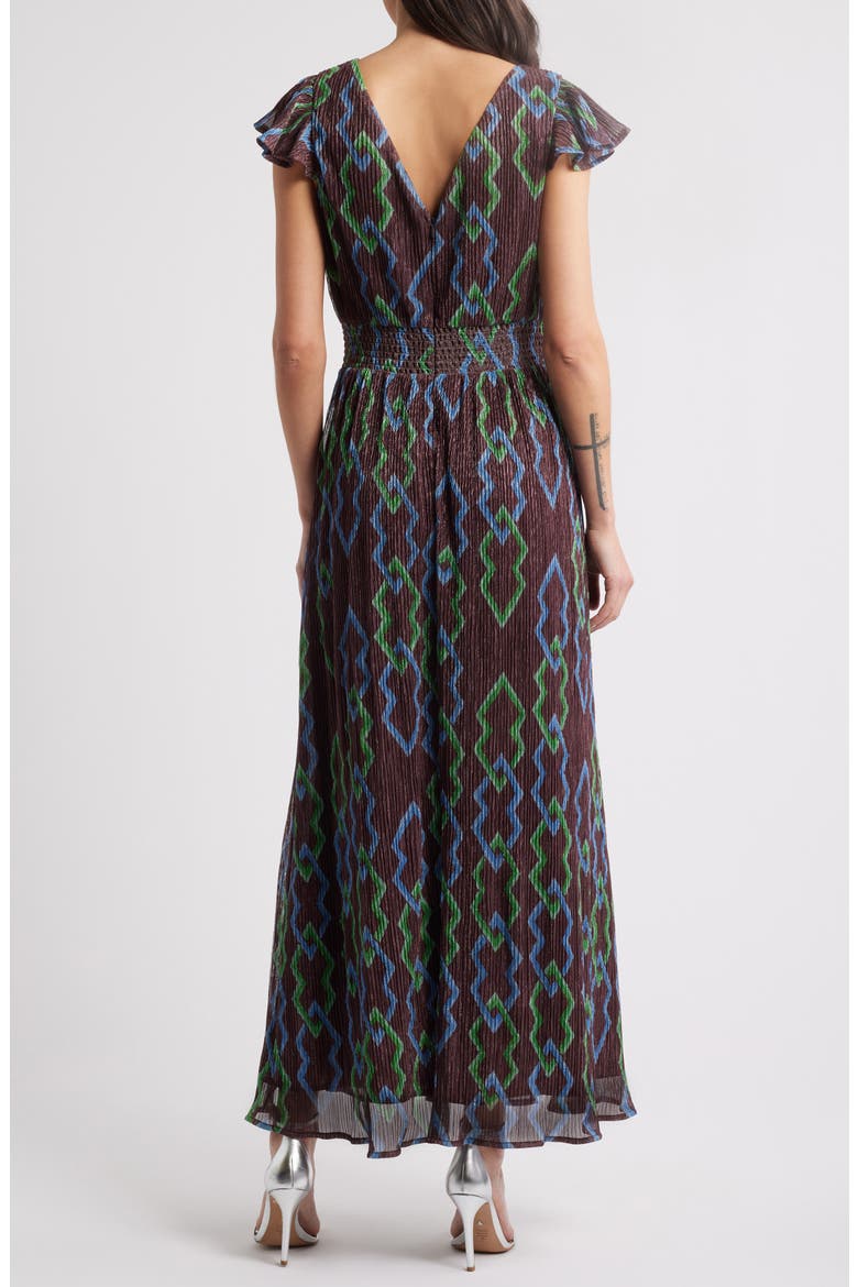 Byanca Print Maxi Dress, Alternate, color, BROWN MULTI