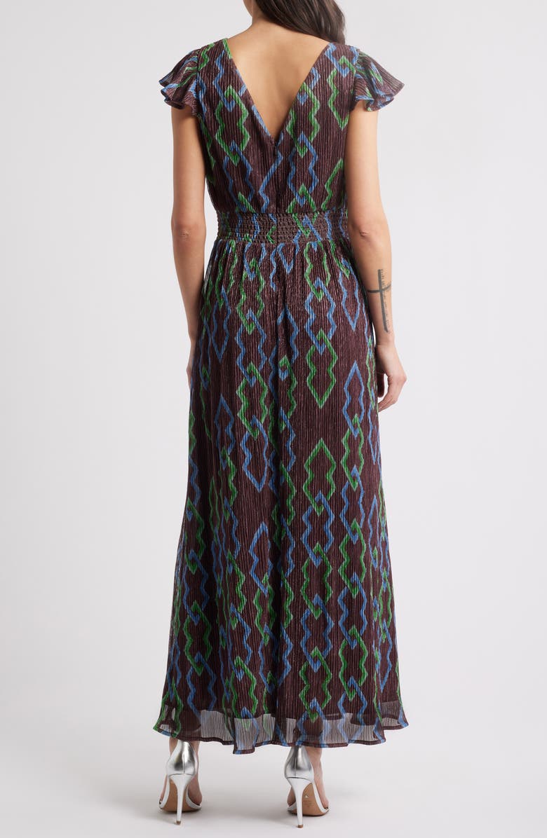 CIEBON Byanca Print Maxi Dress, Alternate, color, Brown Multi