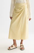 Scotch & Soda Linen Blend Wrap Maxi Skirt