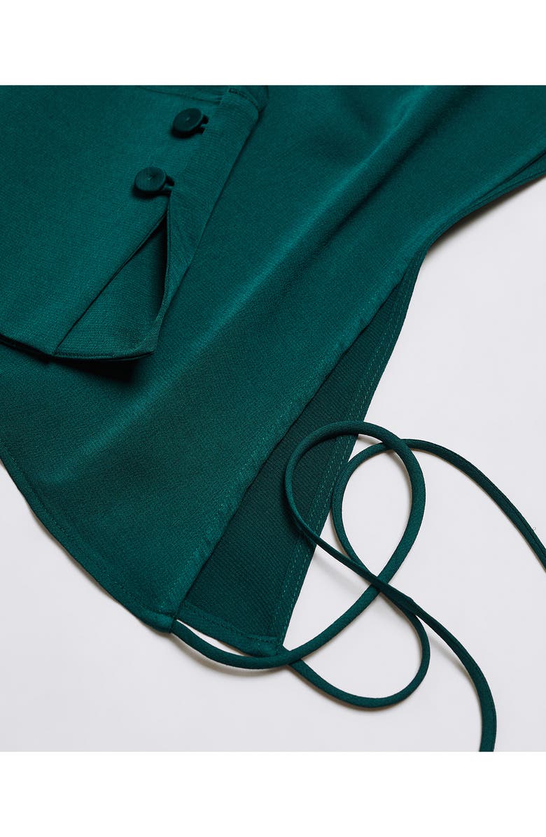 MANGO Long Sleeve Wrap Top, Alternate, color, 