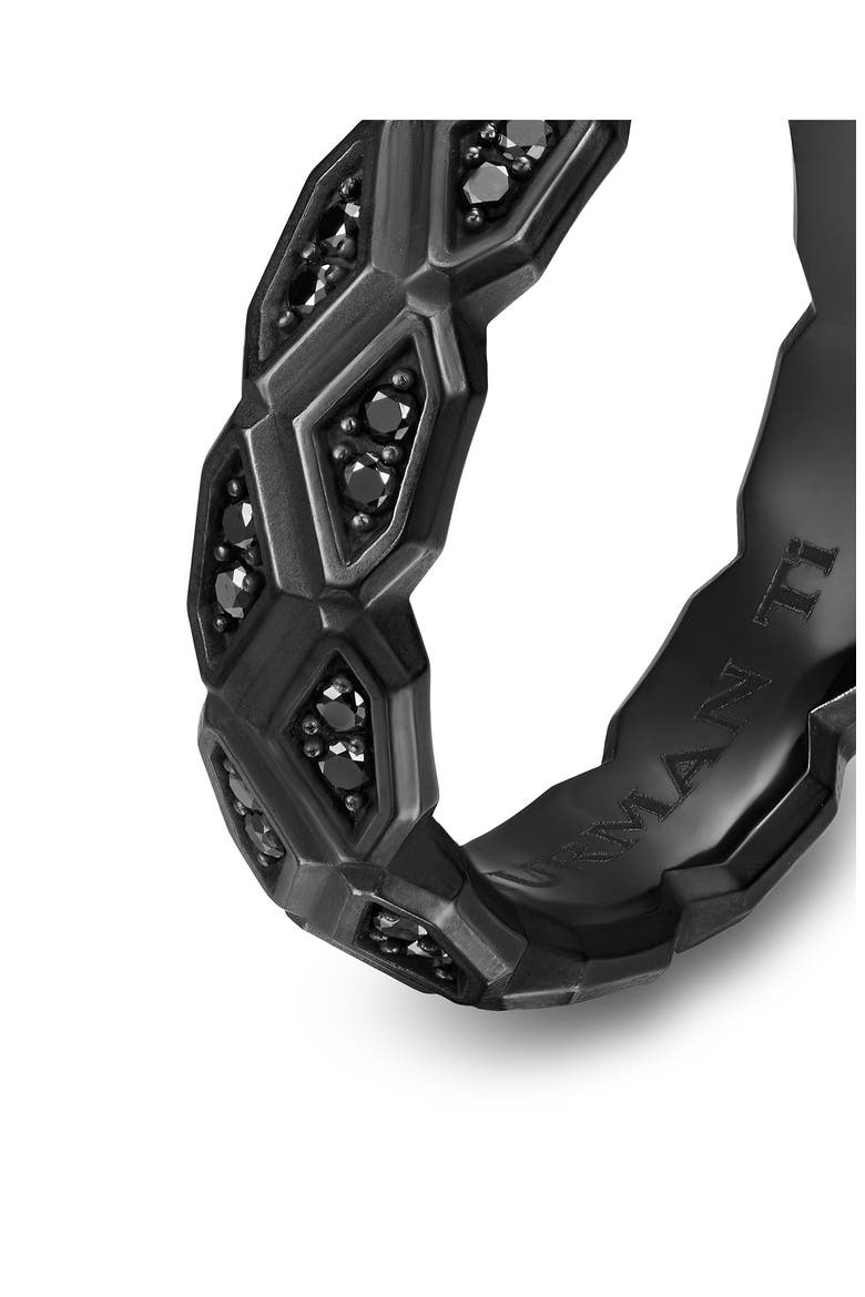 Men's Hex Band Ring, Alternate, color, BLACK DIAMOND