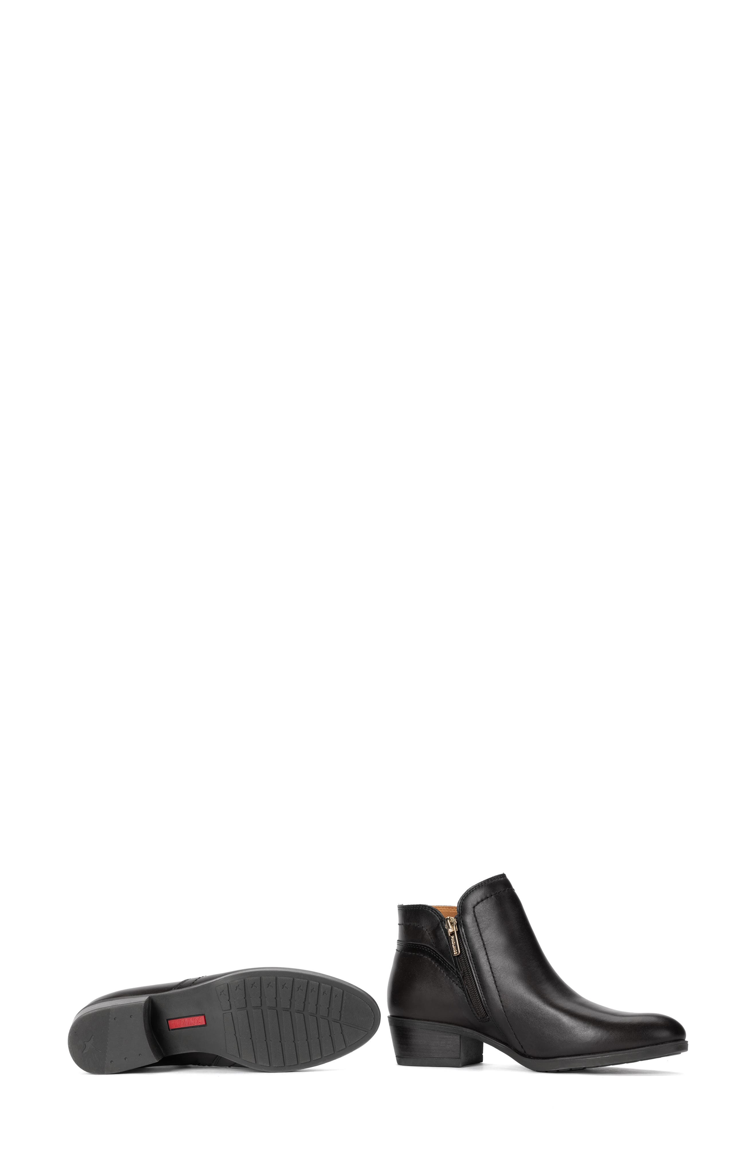Daroca Leather Bootie, Alternate, color, BLACK