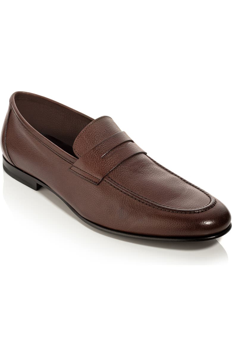 TO BOOT NEW YORK Ravello Penny Loafer, Main, color, Medium Brown