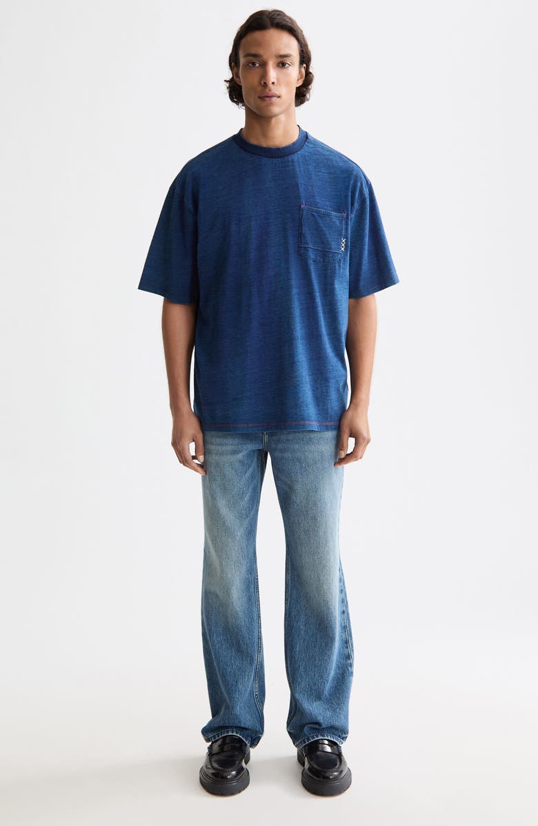 Scotch & Soda Washed Indigo One-Pocket T-Shirt, Alternate, color, Washed Indigo