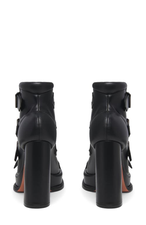 Alexander Mcqueen Buckled Leather Sandals In Black/brunito