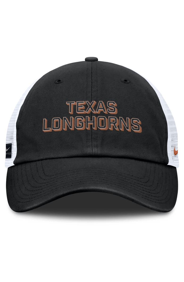Nike Men's Nike Black Texas Longhorns 2025 Gameday On-Field Club Adjustable Trucker Hat, Alternate, color, Black