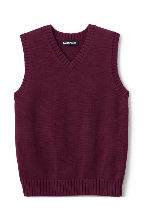 School Uniform Kids Cotton Modal Sweater Vest
