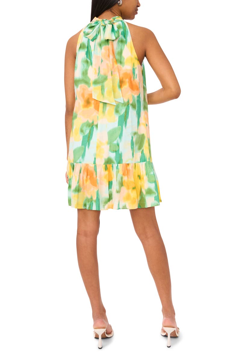 Halogen<sup>®</sup> Floral High Neck Minidress, Alternate, color, Beach Glass