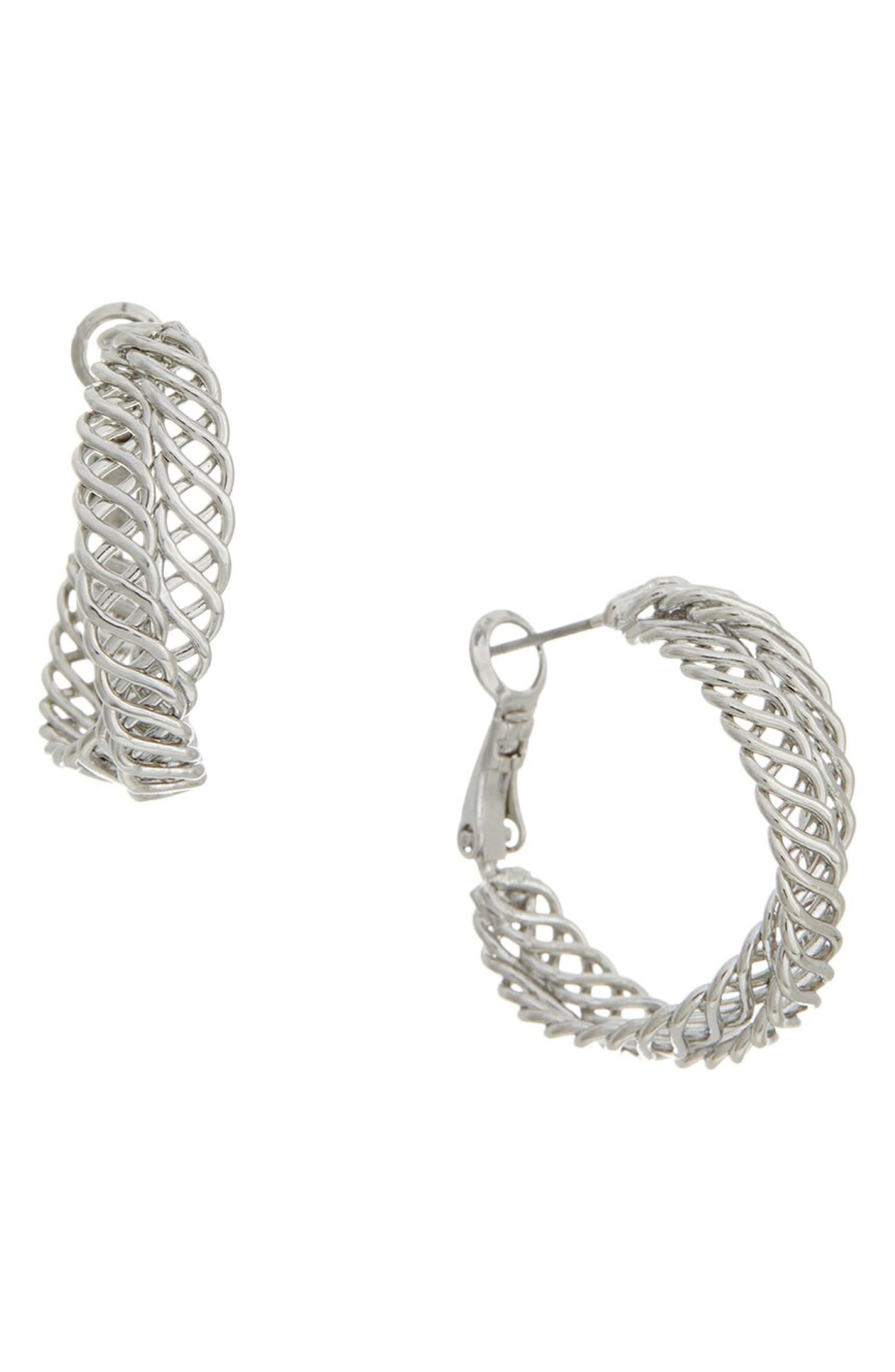Woven Hoop Earrings