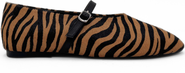 Amie Rafa Lori Zebra Mary Jane Flats
