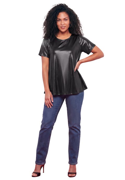 Metallic Swing Tee. (plus)