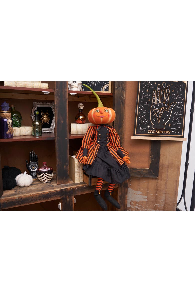Padma Pumpkin Joe Spencer Gathered Traditions Halloween Figurine 30", Alternate, color, Black