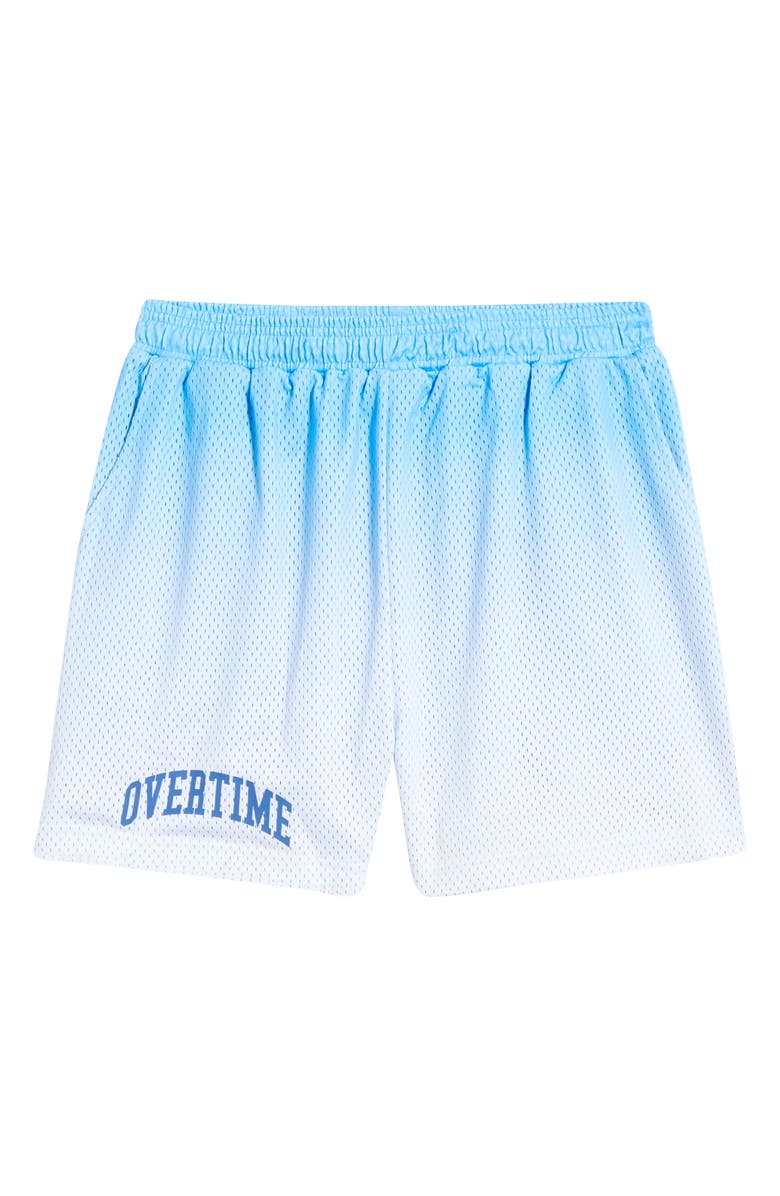 OVERTIME Classic Gradient Mesh Basketball Shorts, Alternate, color, Blue