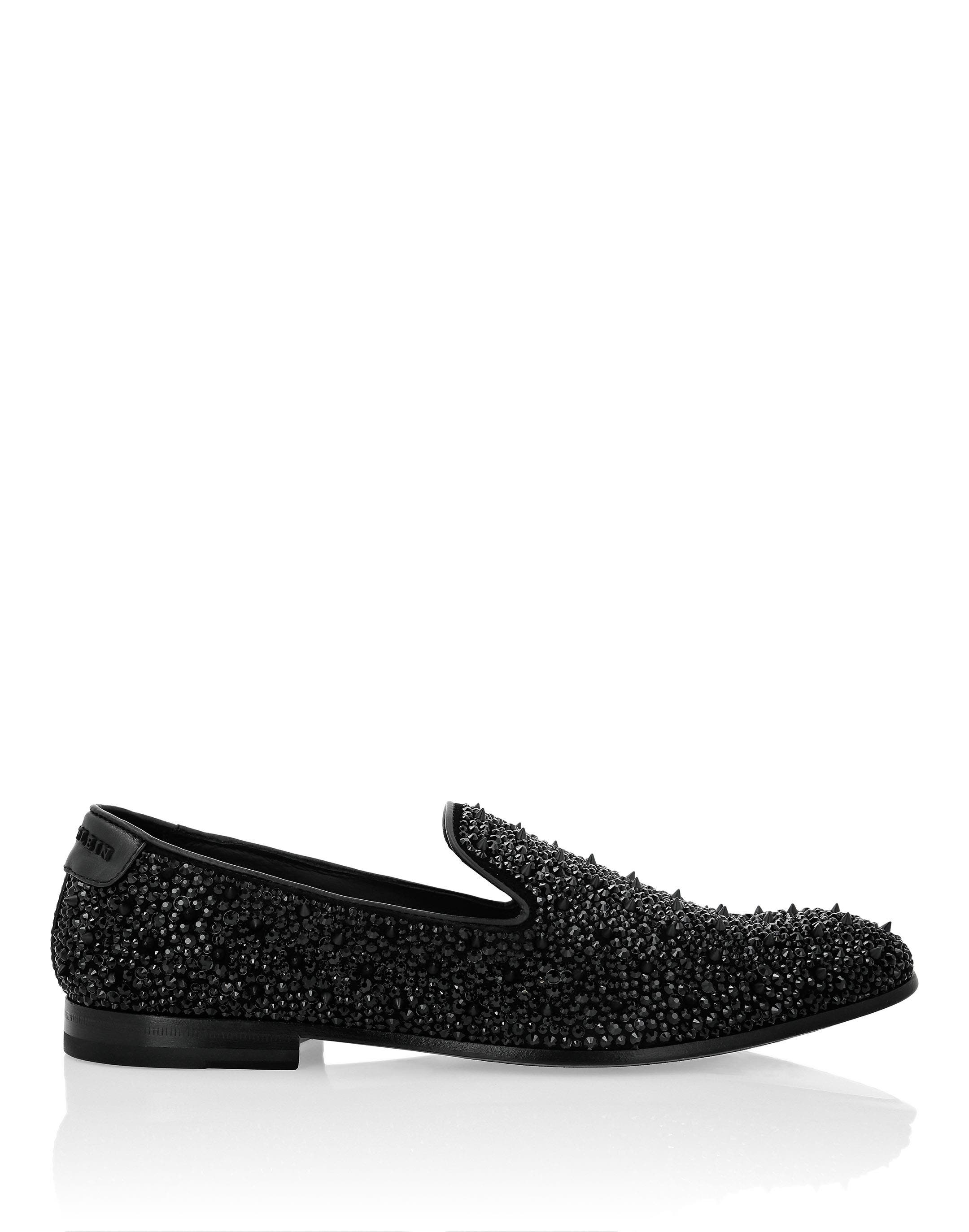 Moccasin Crystal Men, Alternate, color, black