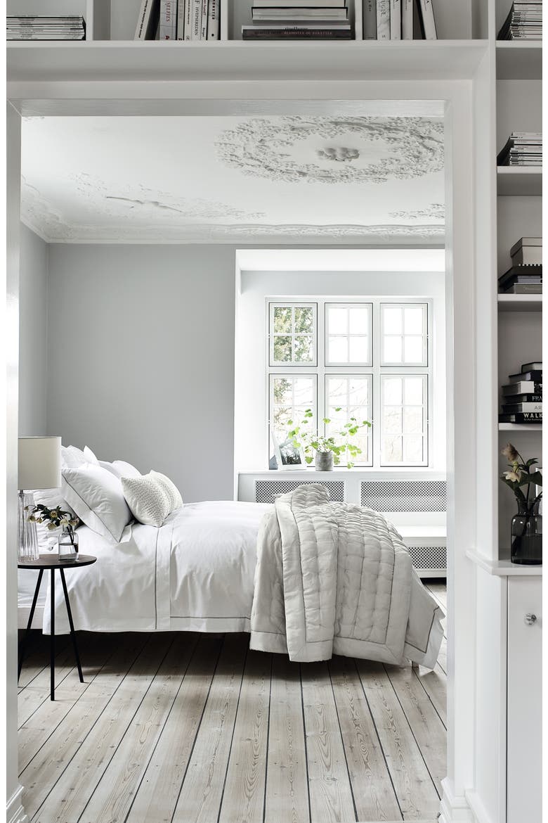 Luxury Savoy Duvet Cover, Alternate, color, WHITE