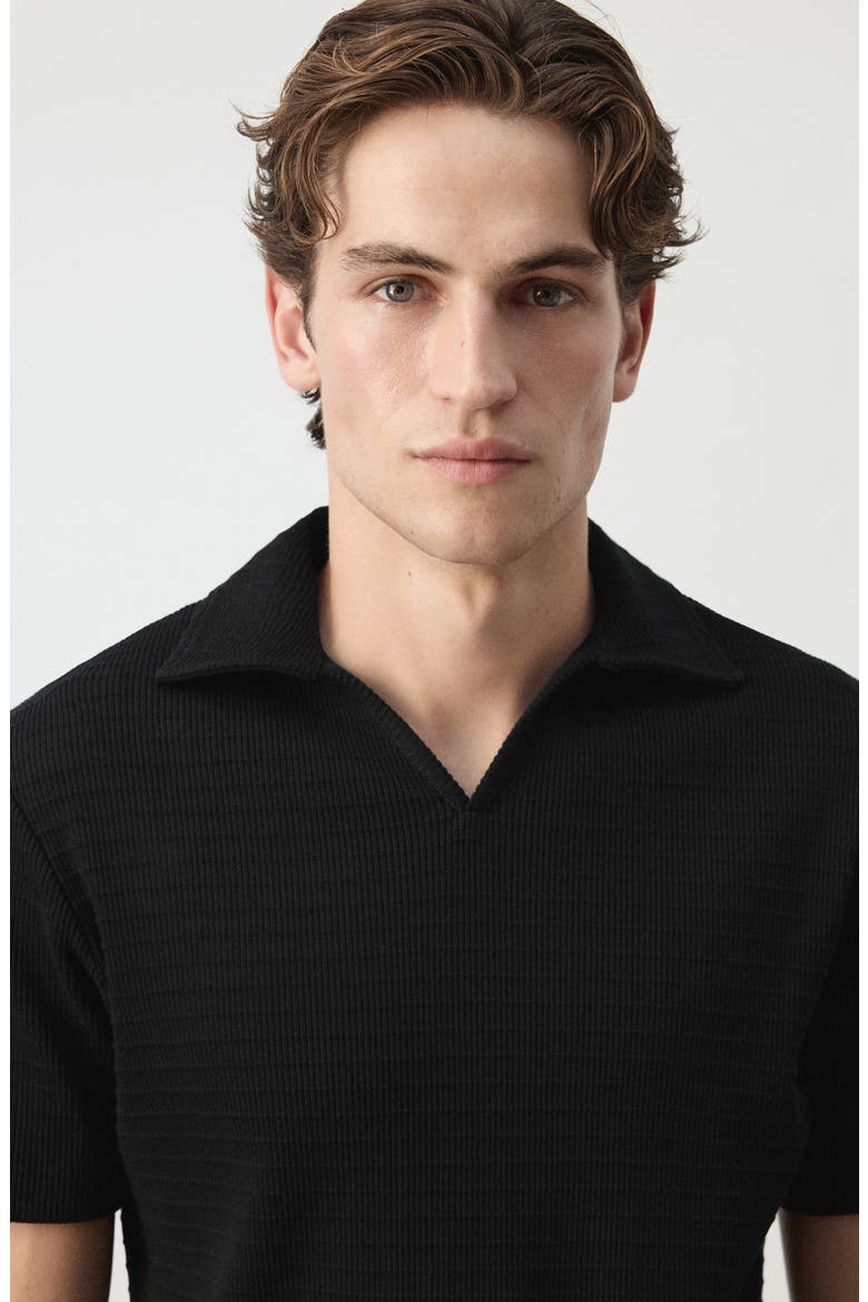 Regular Fit Cotton Polo Shirt, Alternate, color, BLACK