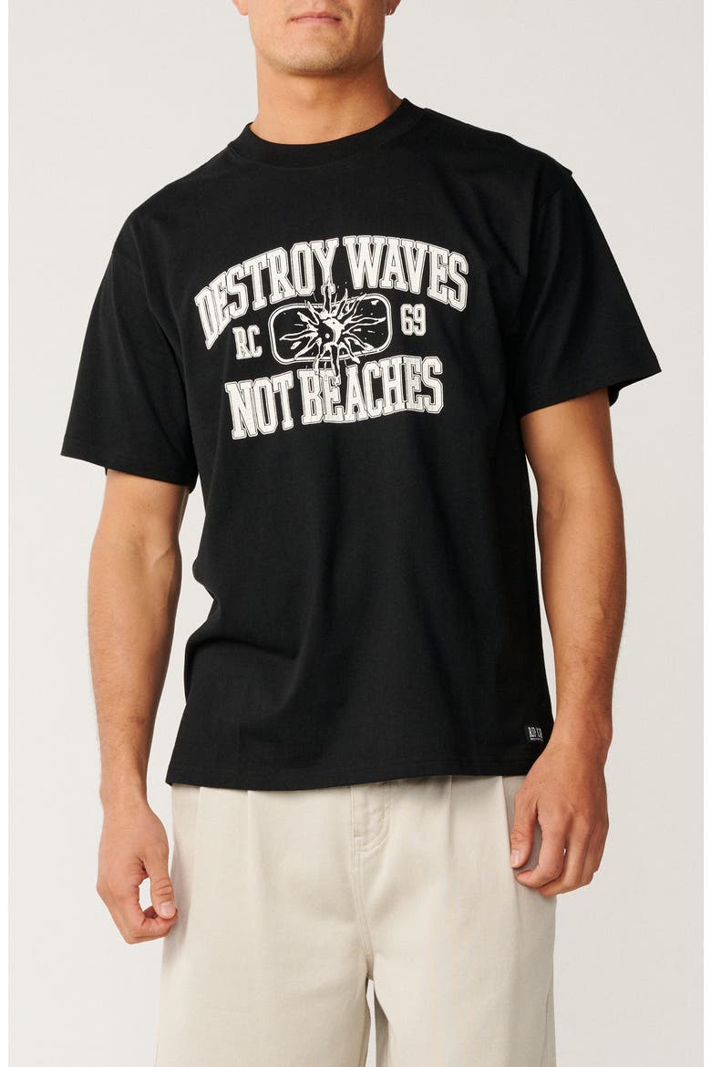 Disorder Destroy Cotton Graphic T-Shirt, Main, color, BLACK