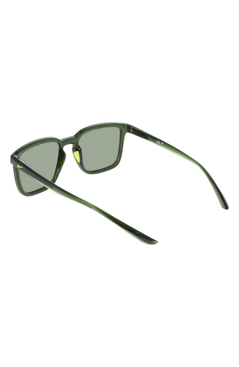 Nike Circuit 55mm Square Sunglasses, Alternate, color, Sequoia / Green