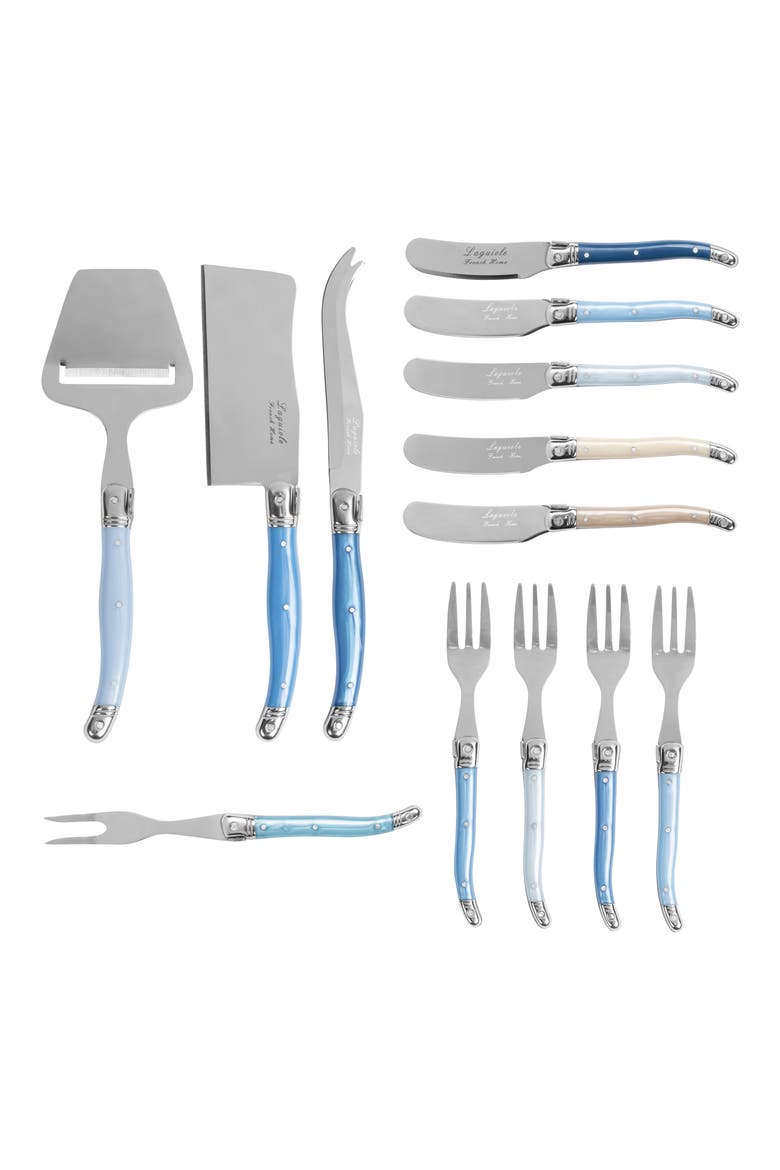 13-Piece Laguiole Charcuterie Set, Main, color, BLUE