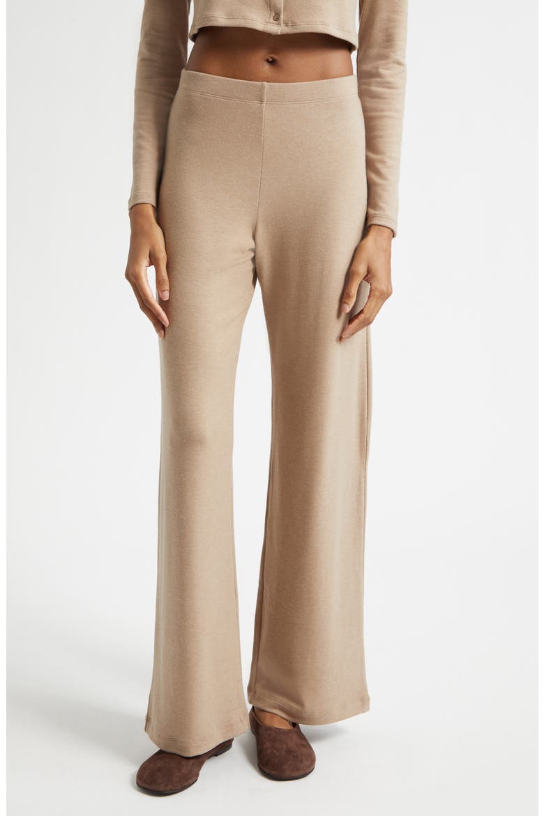 Lauren Wide Leg Knit Pants, Main, color, SABLE