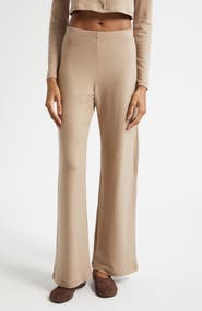 LESET Lauren Wide Leg Knit Pants