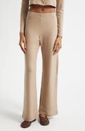 LESET Lauren Wide Leg Knit Pants