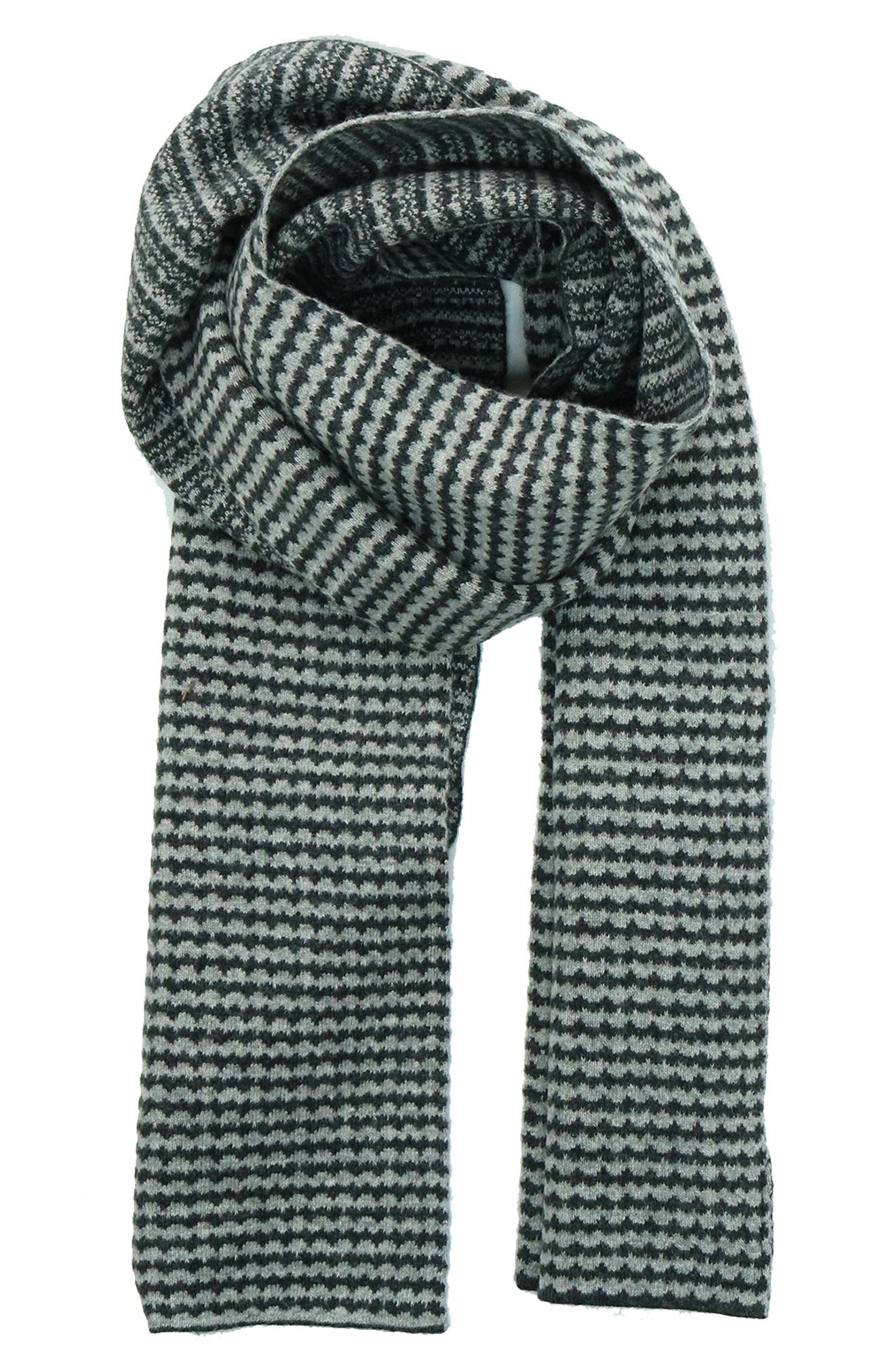 Portolano Intarsia Knit Scarf