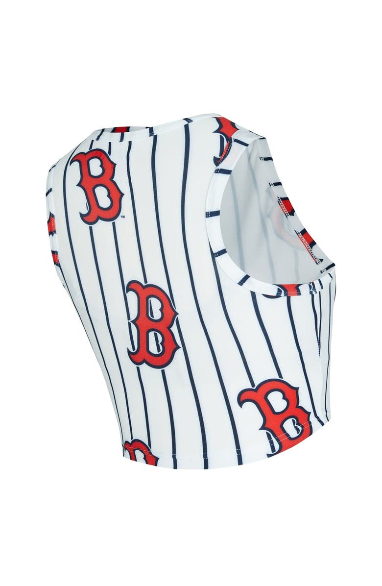 CONCEPTS SPORT Women's Concepts Sport  White Boston Red Sox Pinstripe Record Tank & Short Set, Alternate, color, White