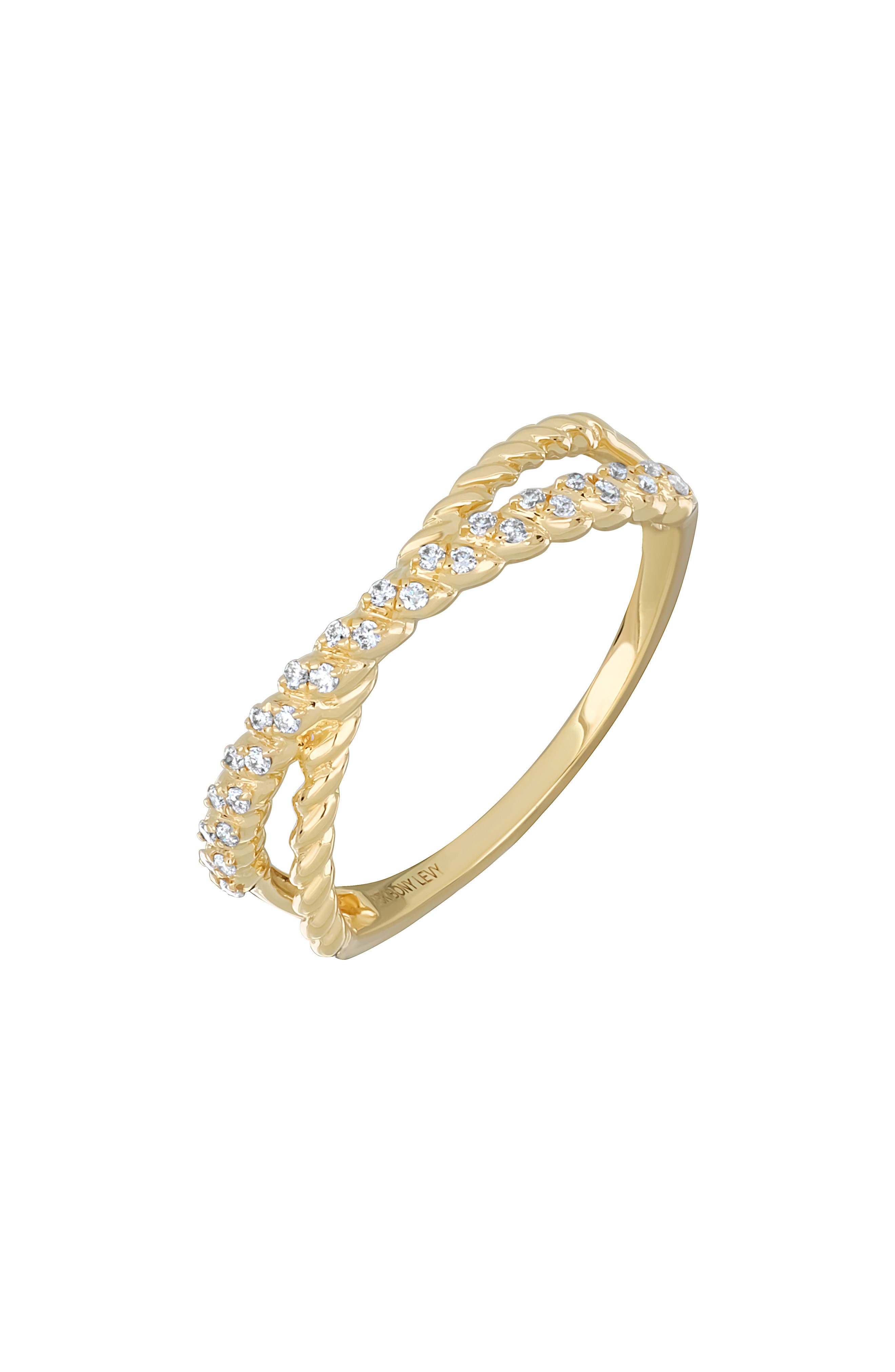 Bony Levy Mykonos Diamond Crossover Ring