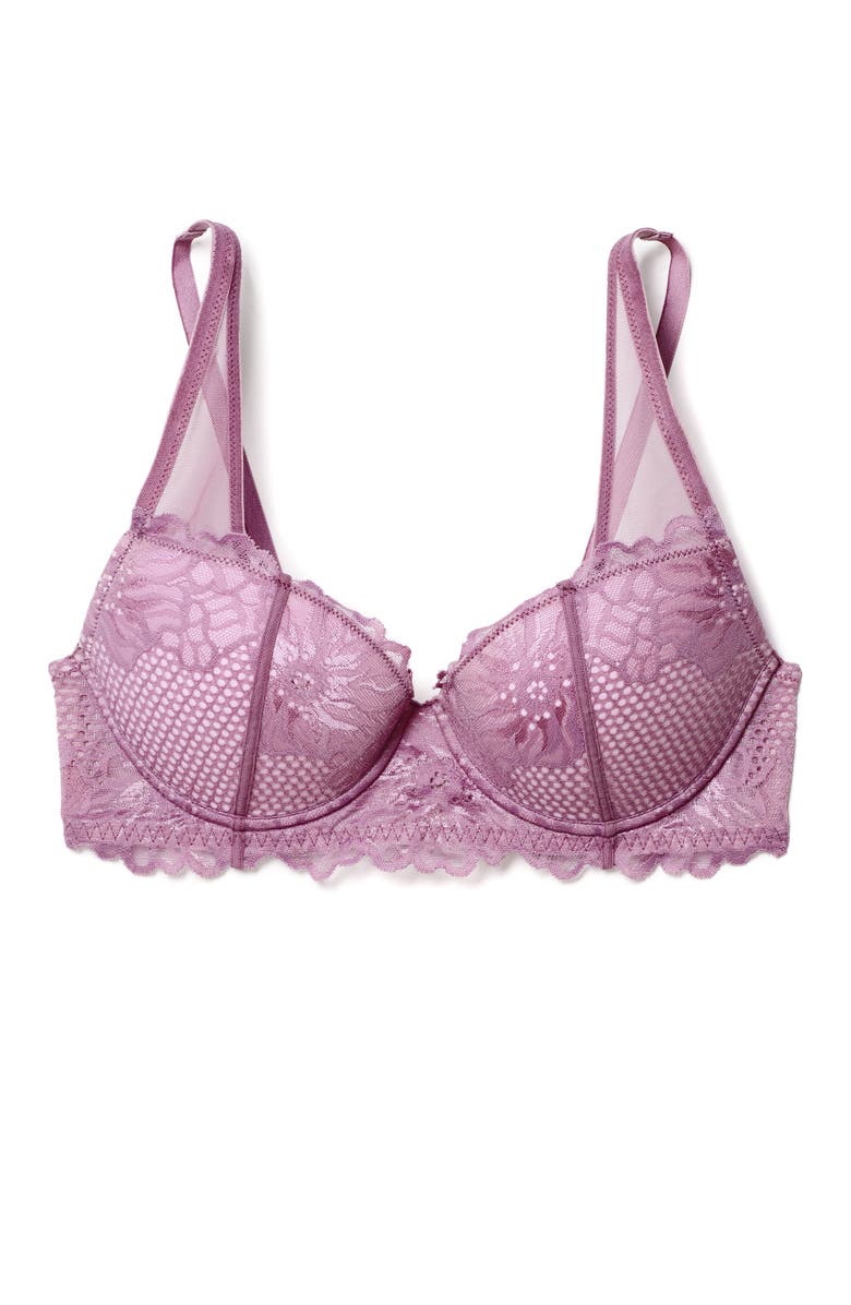 Adore Me Marella Contour Demi Bra, Alternate, color, Dark Purple