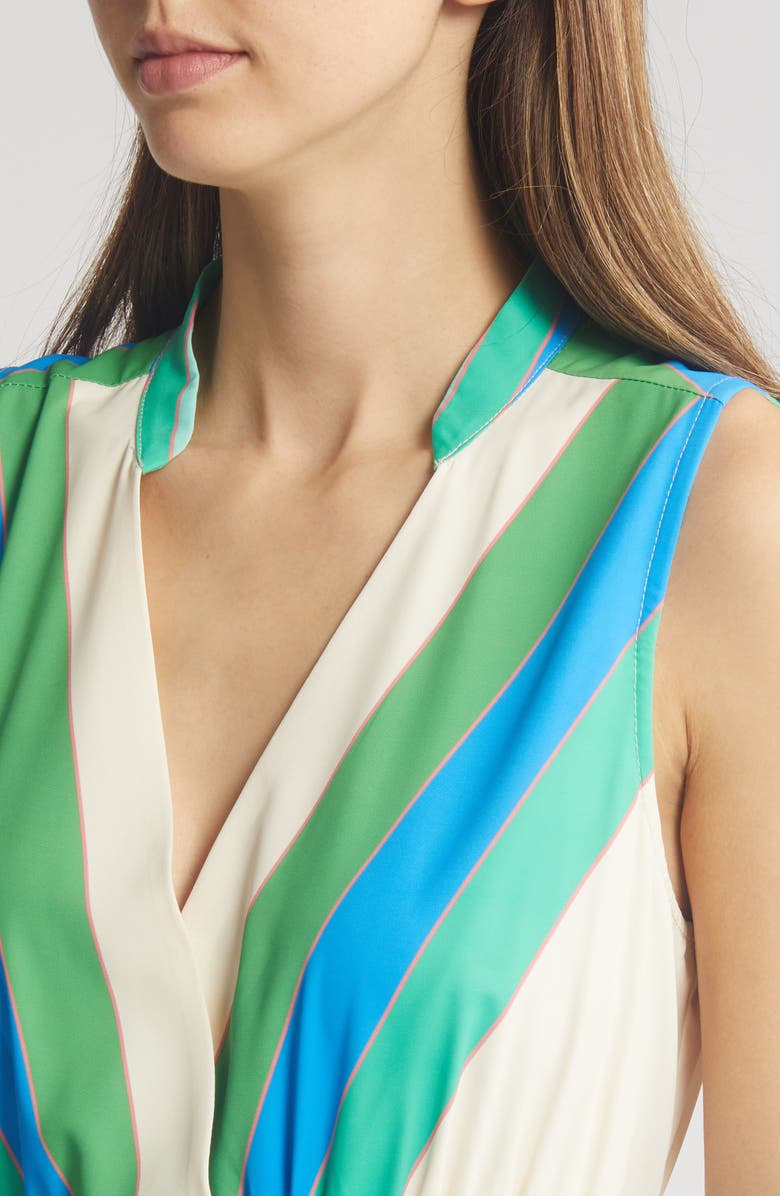 CIEBON Carmine Tie Belt Sleeveless Maxi Wrap Dress, Alternate, color, 