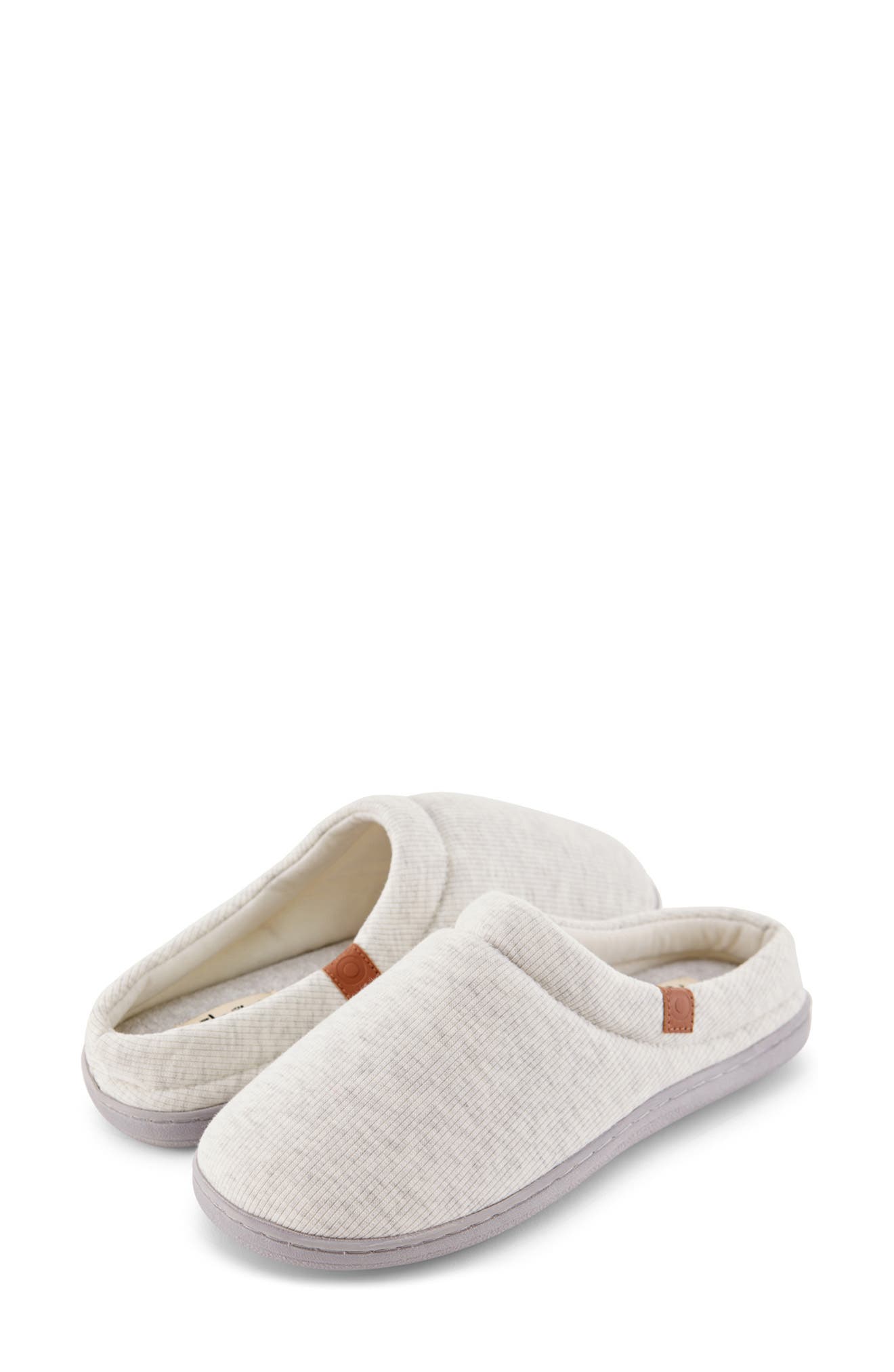 FLOOPI Sydney Ribbed Slipper, Alternate, color, Stone Grey